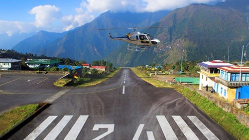 Gorakshep to Lukla Charter Helicopter Flight