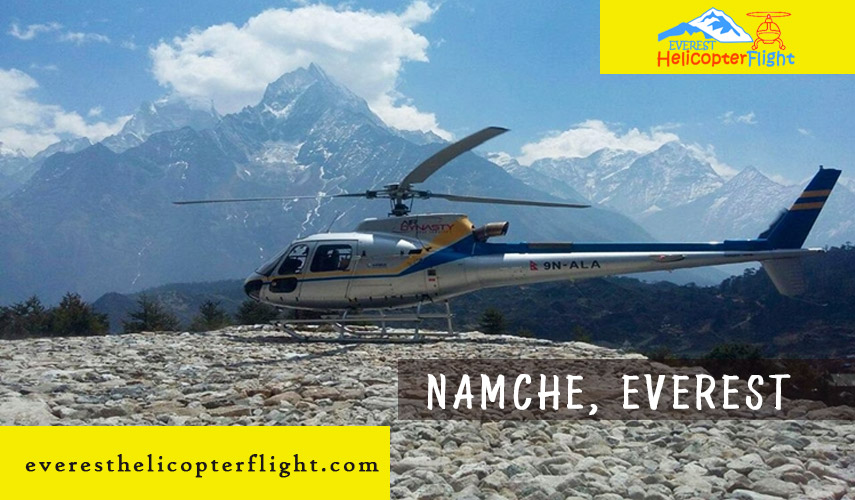 Kathmandu to Namche Bazaar Charter Helicopter Flight